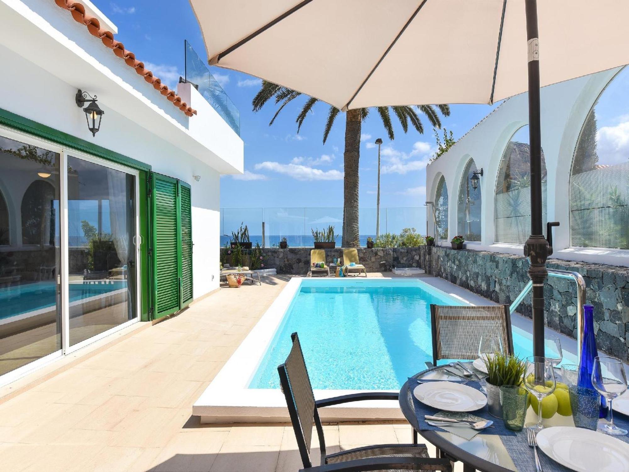 Villa Beachfront Del Ingles Exclusive Accommodation Breathtaking Views Over The Sea And Dunes Private Heated Pool Terrace Bbq 200 M To, Villa