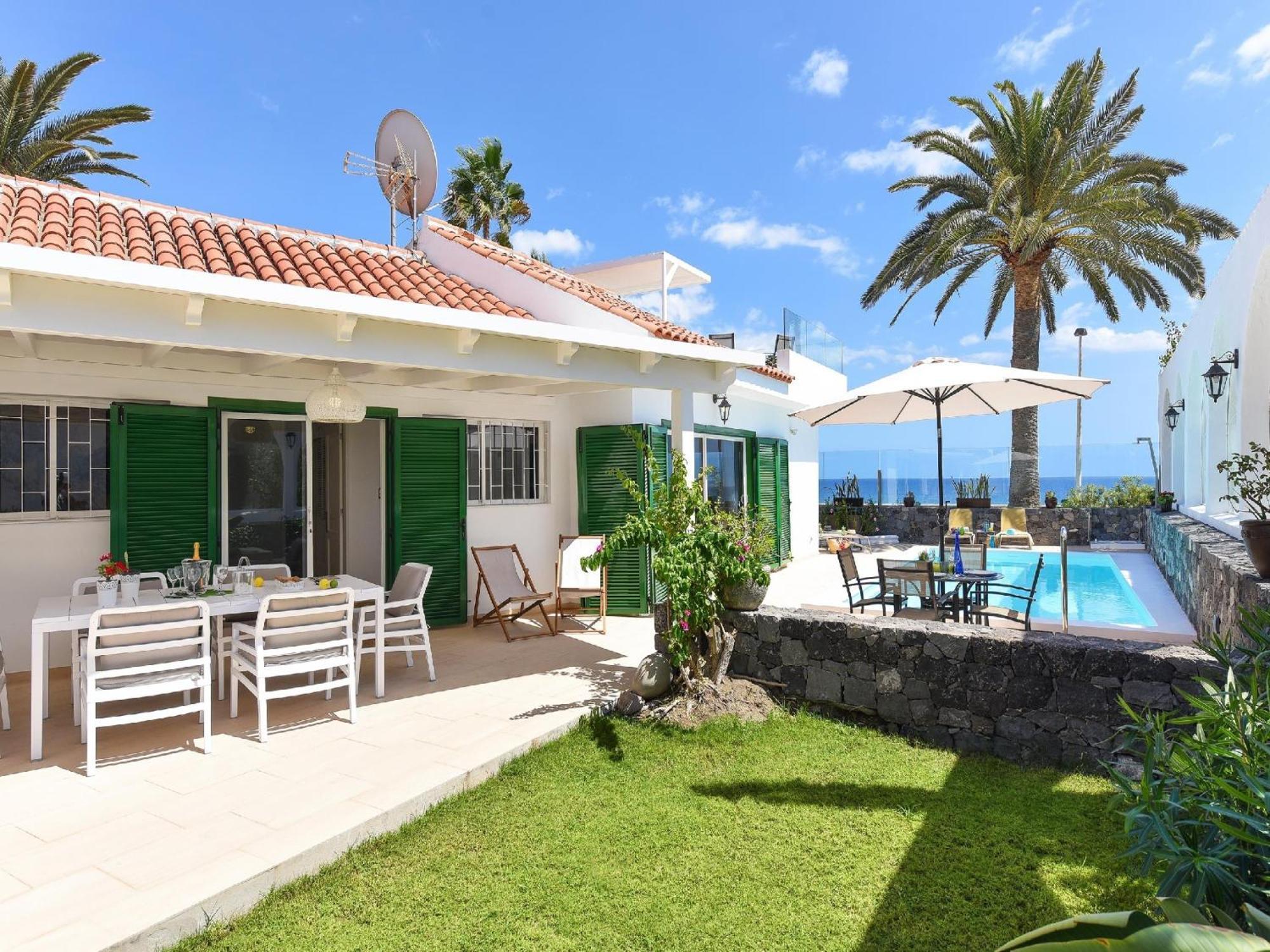 Villa Beachfront Del Ingles Exclusive Accommodation Breathtaking Views Over The Sea And Dunes Private Heated Pool Terrace Bbq 200 M To,